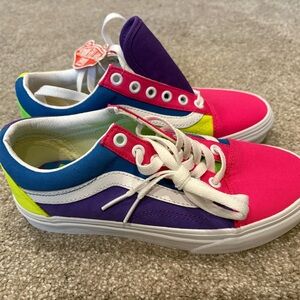 Vans Multicolor Sneakers - Pink, Blue, Purple